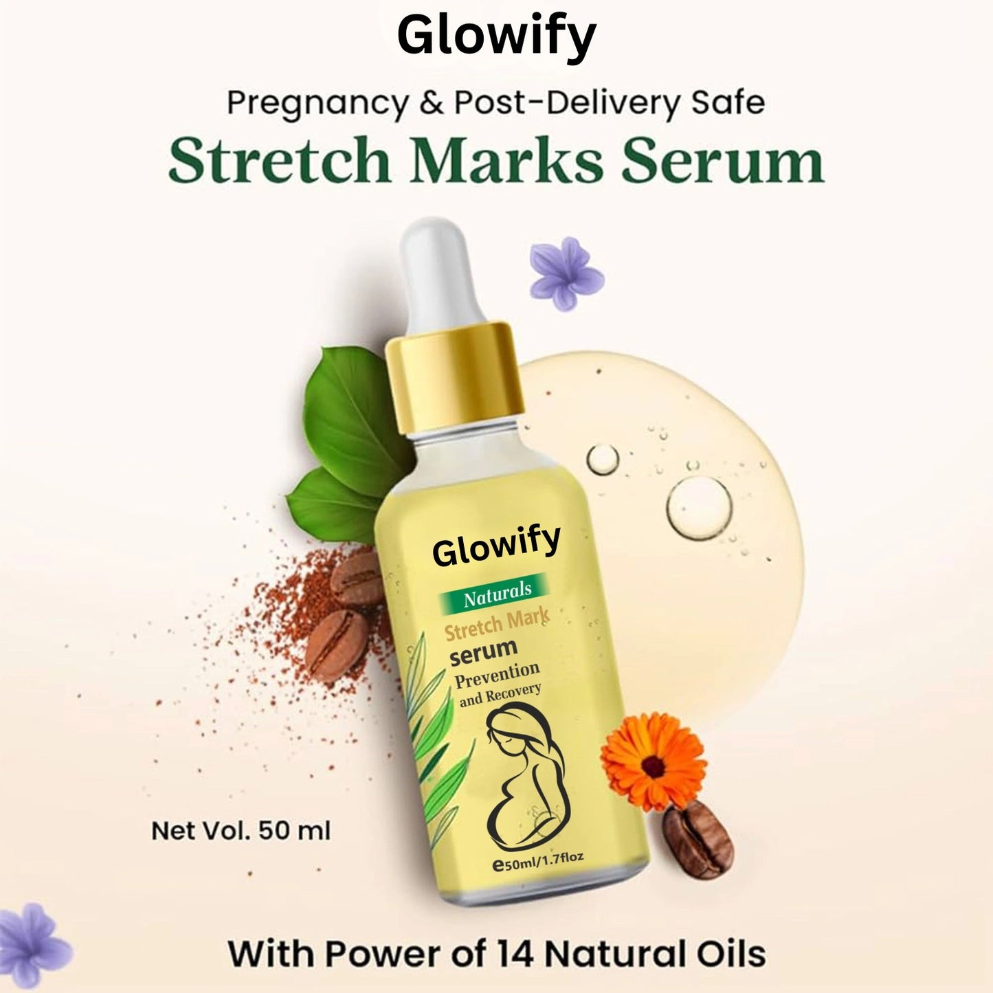 GLOWIFY Stretch Mark Removal Serum & Skin Nourishment